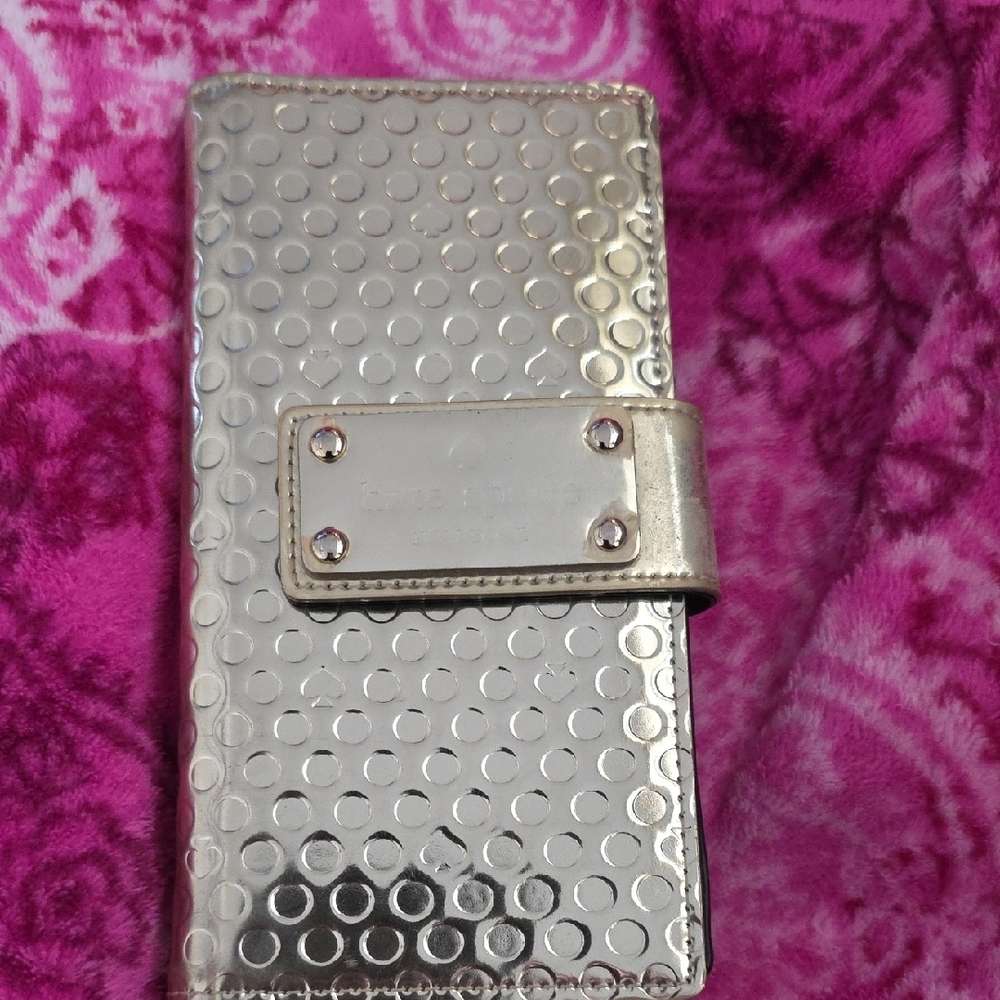 Kate Spade Metallic Gold Satchel and Wallet - Picture 6 of 8